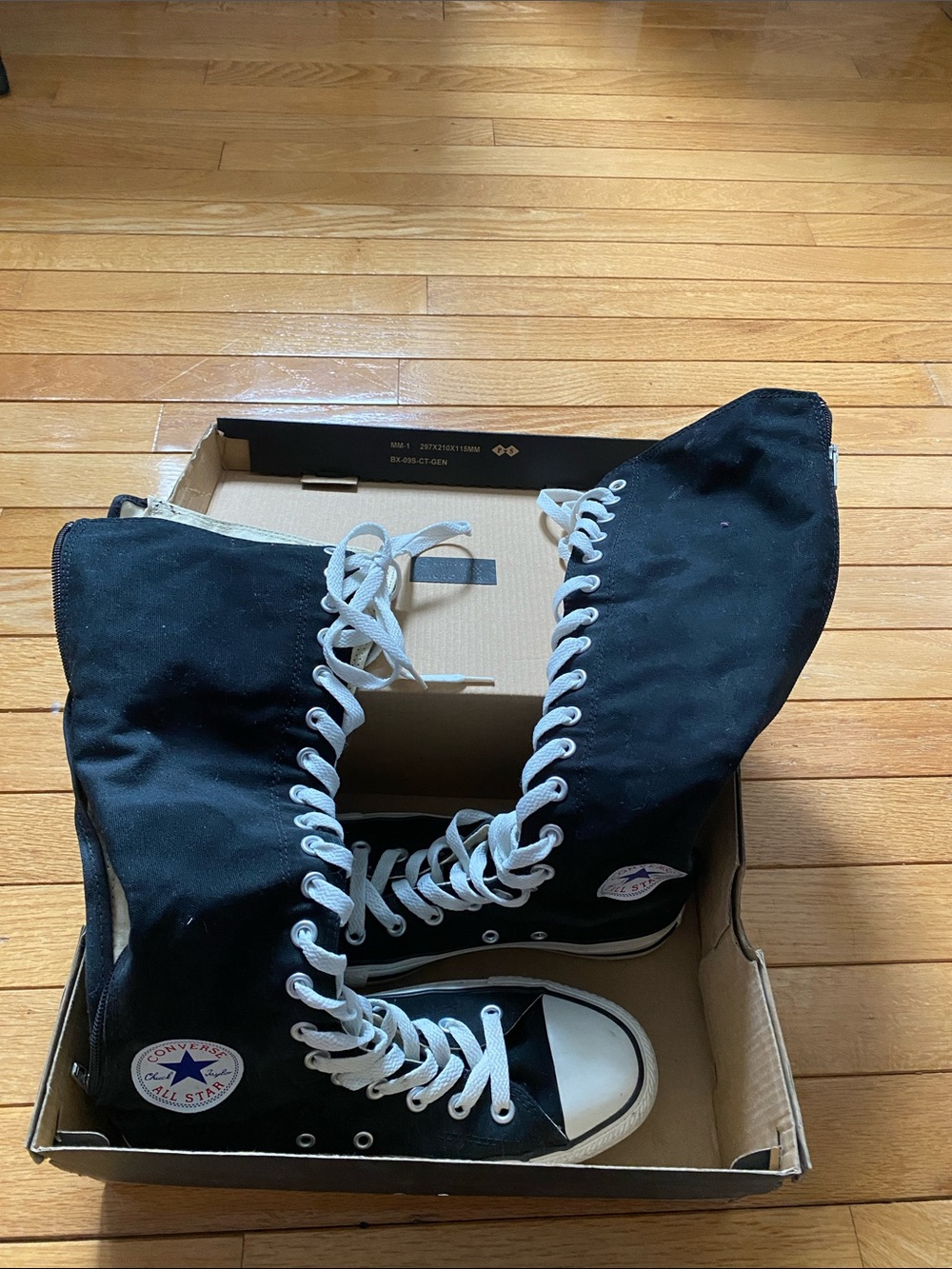 Converse Black & White High-Top Canvas Sneakers